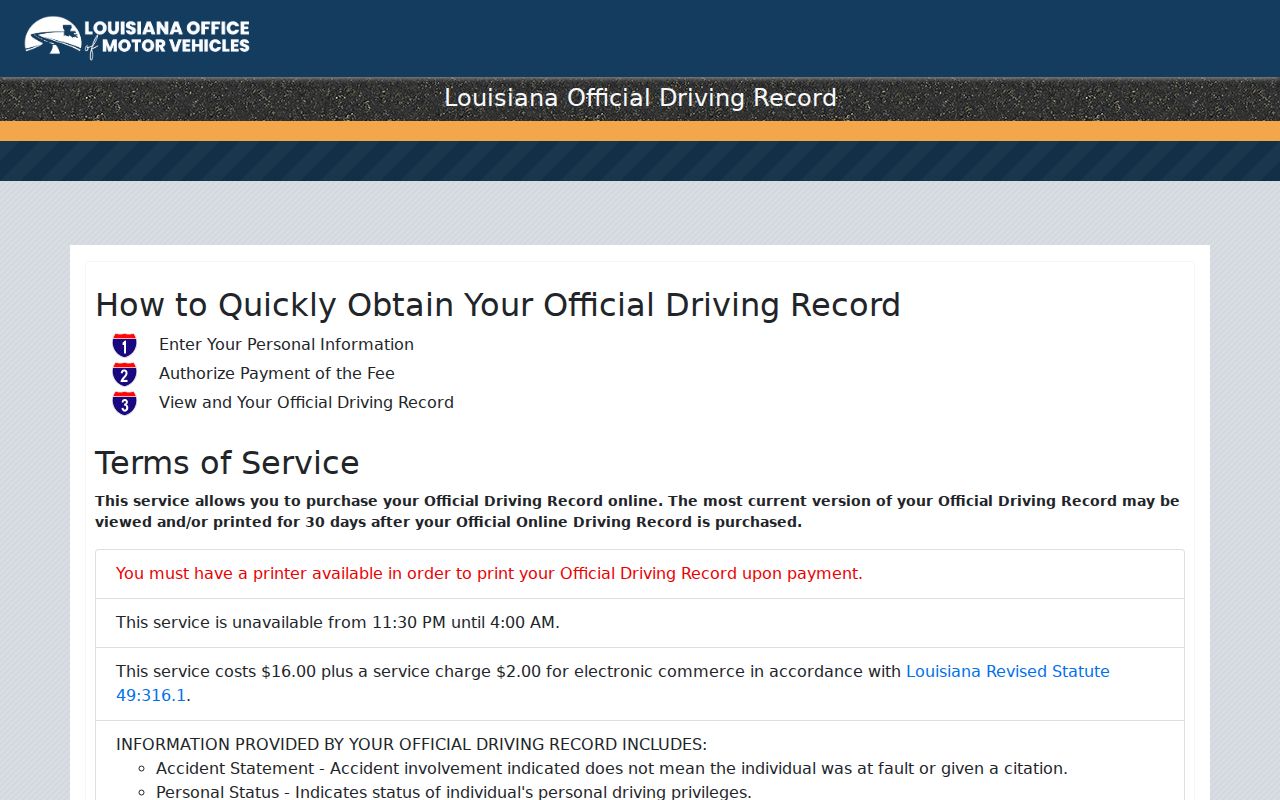 Madison Parish traffic court records separate Louisiana OMV record portal
